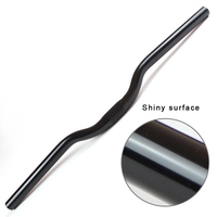 25.4mm Bicycle handlebars 480-580mm Cycling Fixie bike For Matte black Mountain Bike Road bike Aluminium Alloy