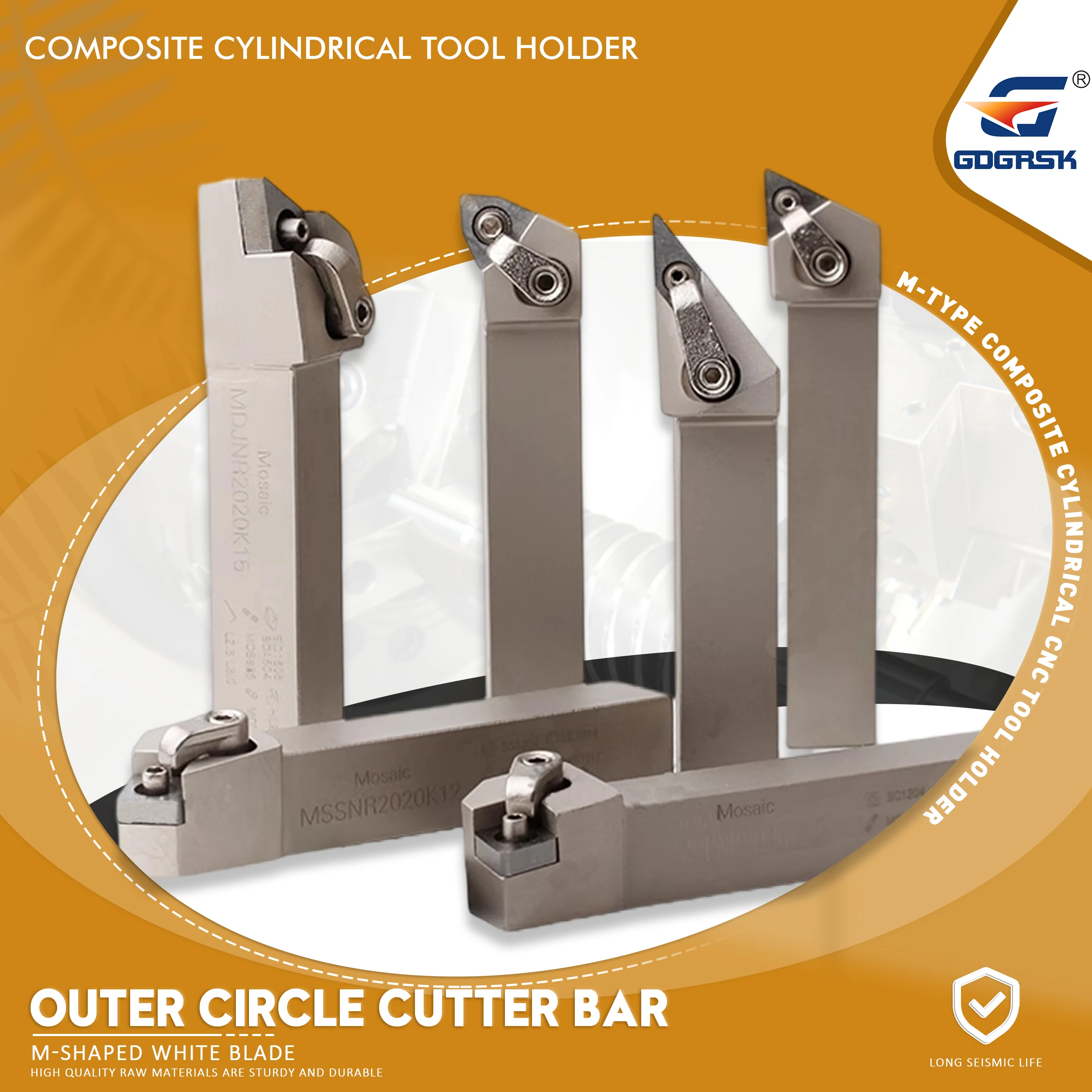 M series CNC White Tool Holder Composite Cylindrical Turning Tool MWLNR MTJNR MVJNR MTENN MCLNR High Quality Spring Steel  Arbor