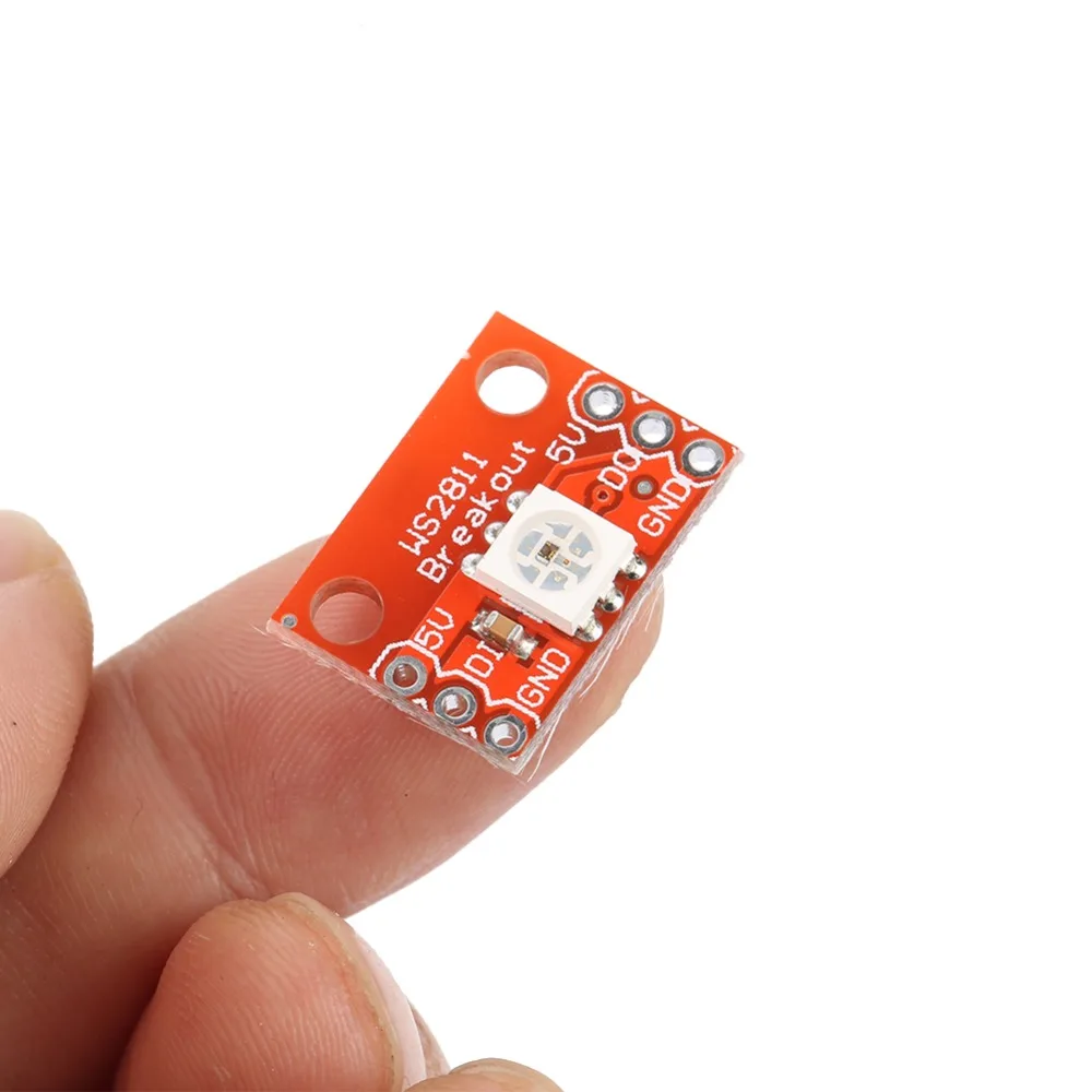5PCS 17.7* 12.5* 3.2mm Breakout Board WS2811 WS2812 Chip LED Breakout Module 5050 RGB LED RGB Breakout Board