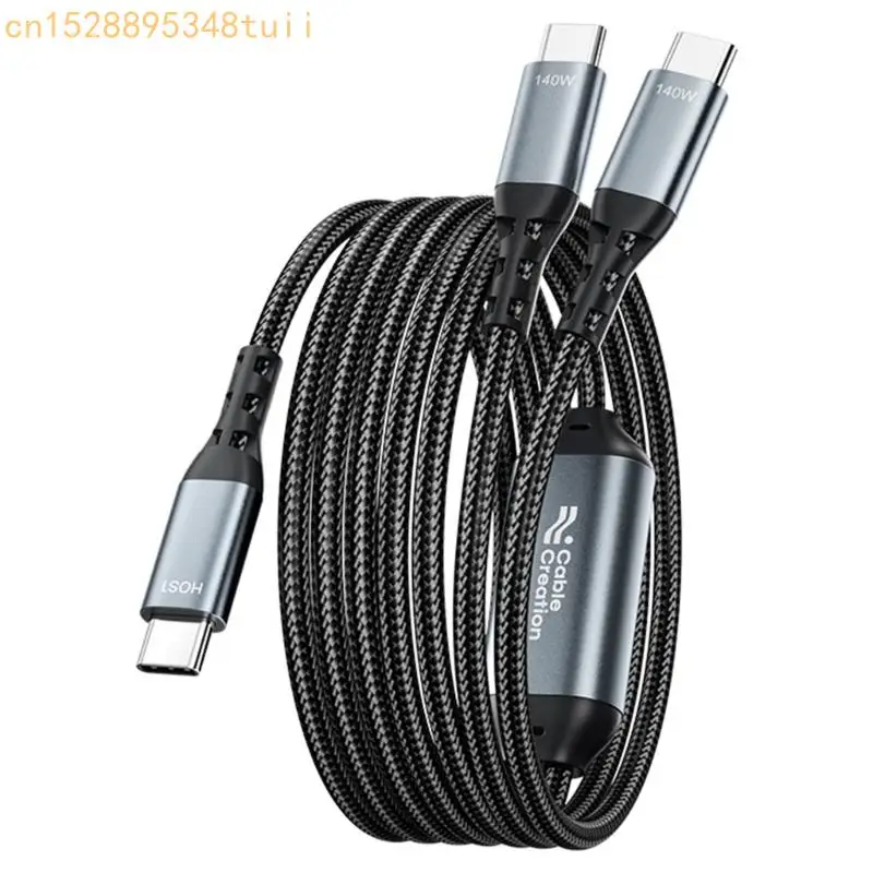 

Y4QF USB C TO USB C Кабель PD140W Быстрая зарядка 480 Мбит / с.