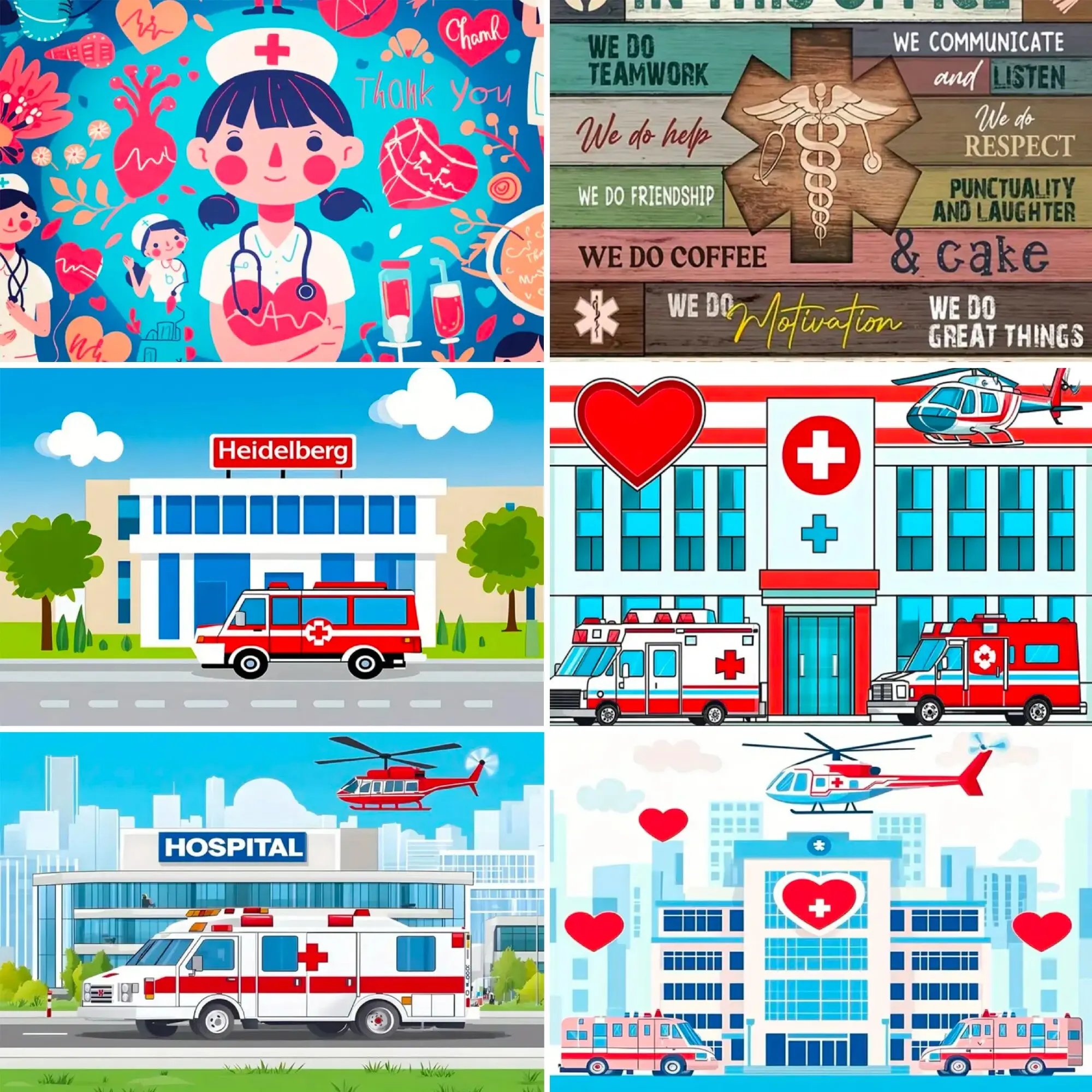 Nurse Graduation Theme Background Hospital Nursing College Graduation Party Decoration Ambulance Photography Exhibition Props