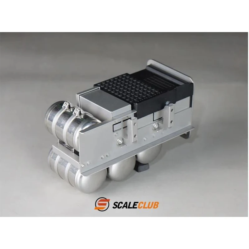 Scaleclub Accu Box Ureum Tank Uitlaat Tank Voor Afstandsbediening Speelgoed Model Tamiyaya 1/14 Fh16 Diy Rc Tractor Truck Model