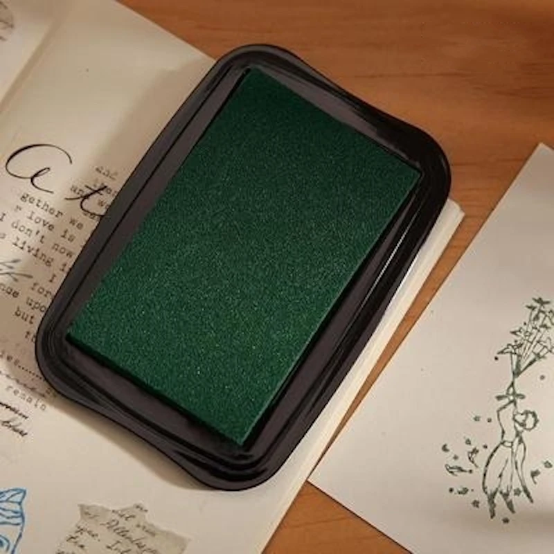 스탬핑 스크랩북 재료에 대한 빈티지 컬러 잉크 패드 큰 크기 스탬프 장식 DIY 취미 잉크 패드