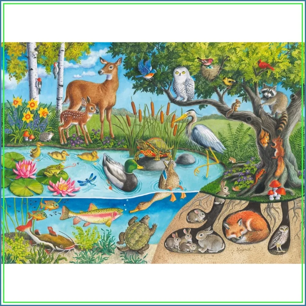 

60-Piece Jigsaw Puzzle: Explore Nature's Layers Above & Below | Problem-Solving Fun for All Ages