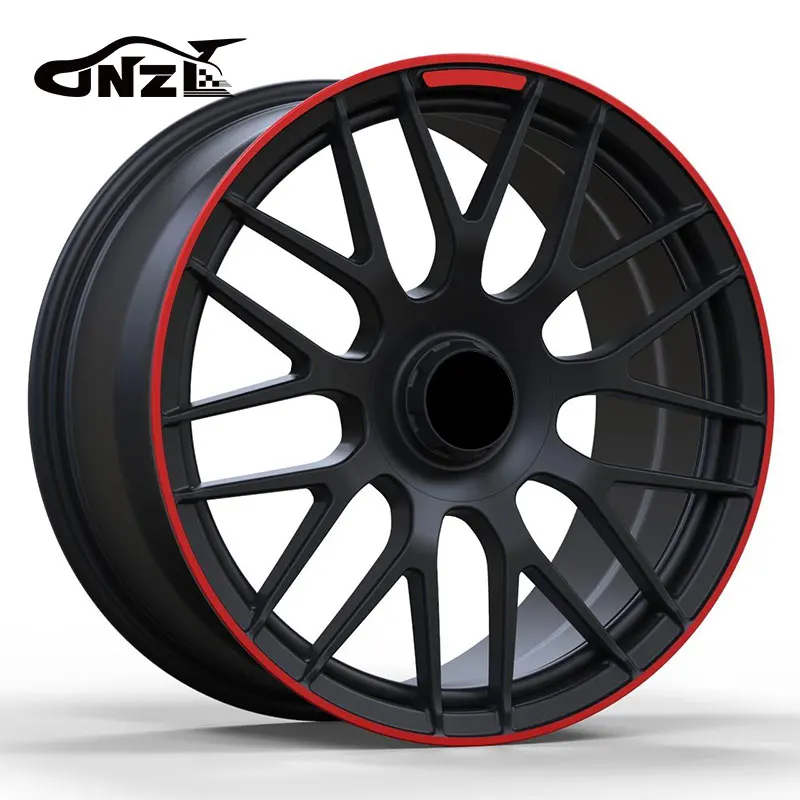 Zhenlun 19 Inch 9 Spokes 1-piece Forged Wheel Sport Car Rims For Mercedes Benz E350 AMG C-Lass