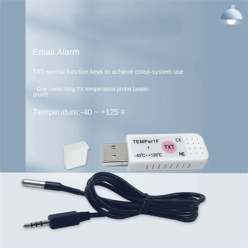 

USB Thermometer Computer Temperature Sensor Temperature Probe Aquarium Industry Remote Monitor