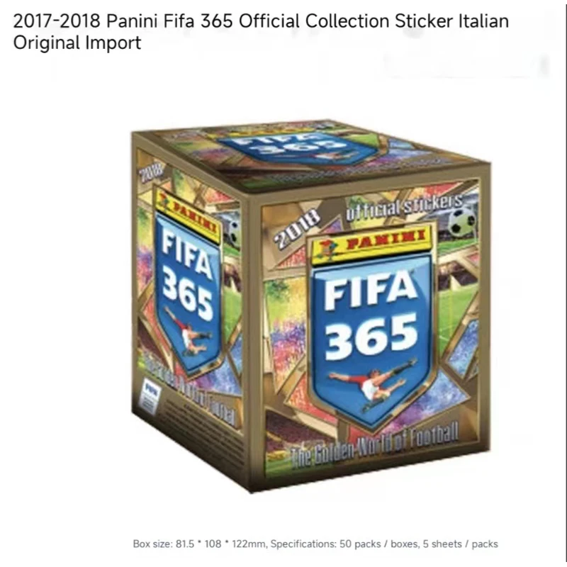 Panini Football League 2018 Fifa 365 Official Star Collection Sticker Game Toys Card Book; Whole Box Christmas Birthday Gift