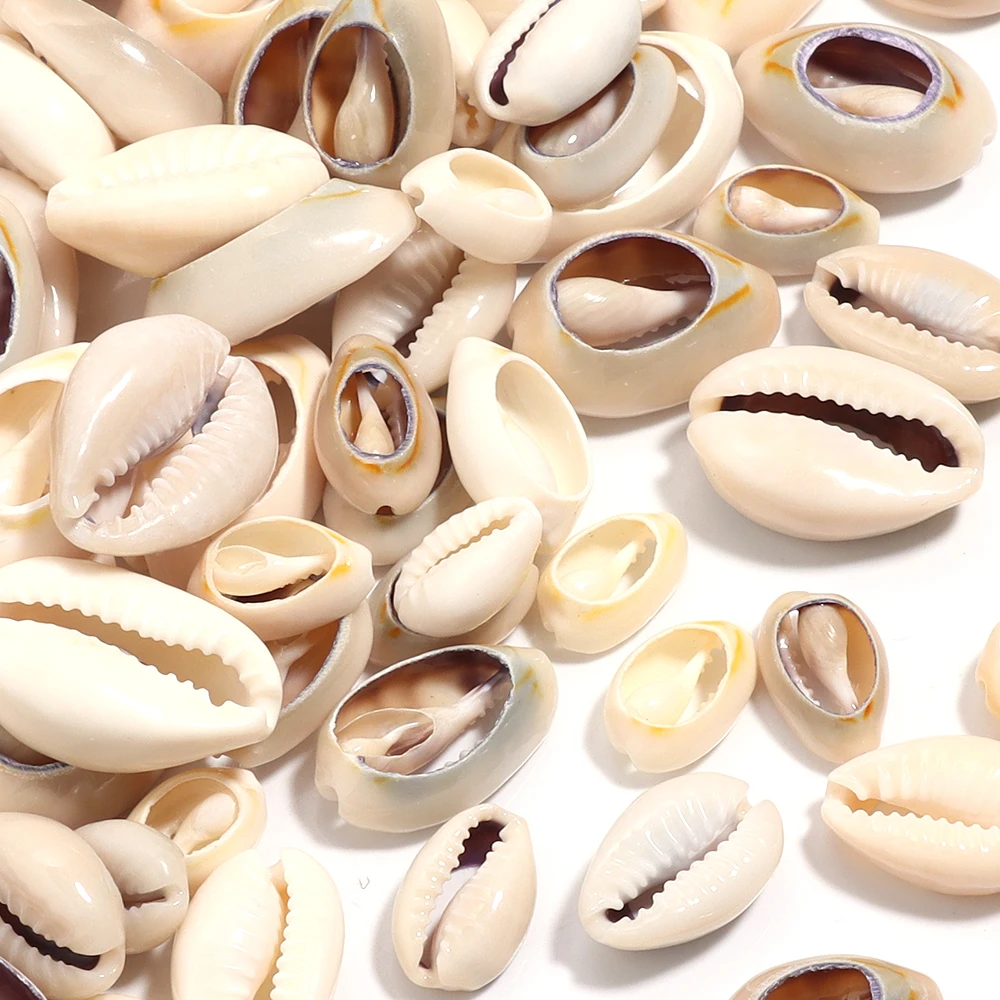 23-85pcs/lot Multisize Natural Sea Shell Beads Loose Spacer Beads For Crafts Making DIY Keychains Accessories Bag Clothing Decor