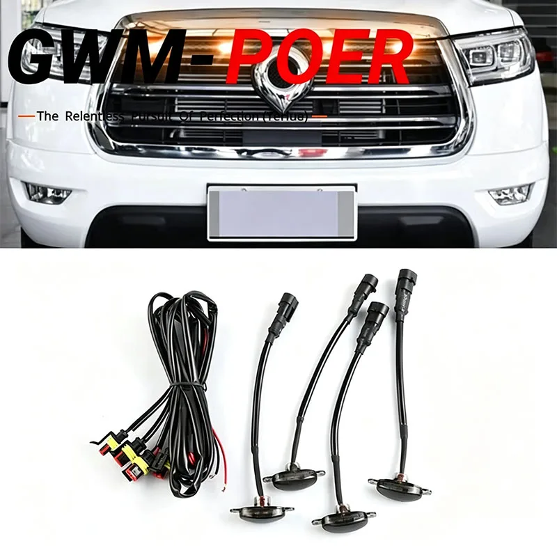 for-great-wall-gwm-poer-cannon-2019-2026-front-center-grille-yellow-led-light-car-decor-lamp-night-warning-fitting-accessories