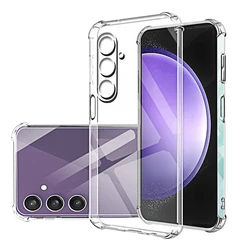 Custodia per telefono trasparente per Samsung Galaxy S23 FE S24 Ultra S21 S22 Plus S20fe Cover posteriore morbida antiurto in Silicone trasparente