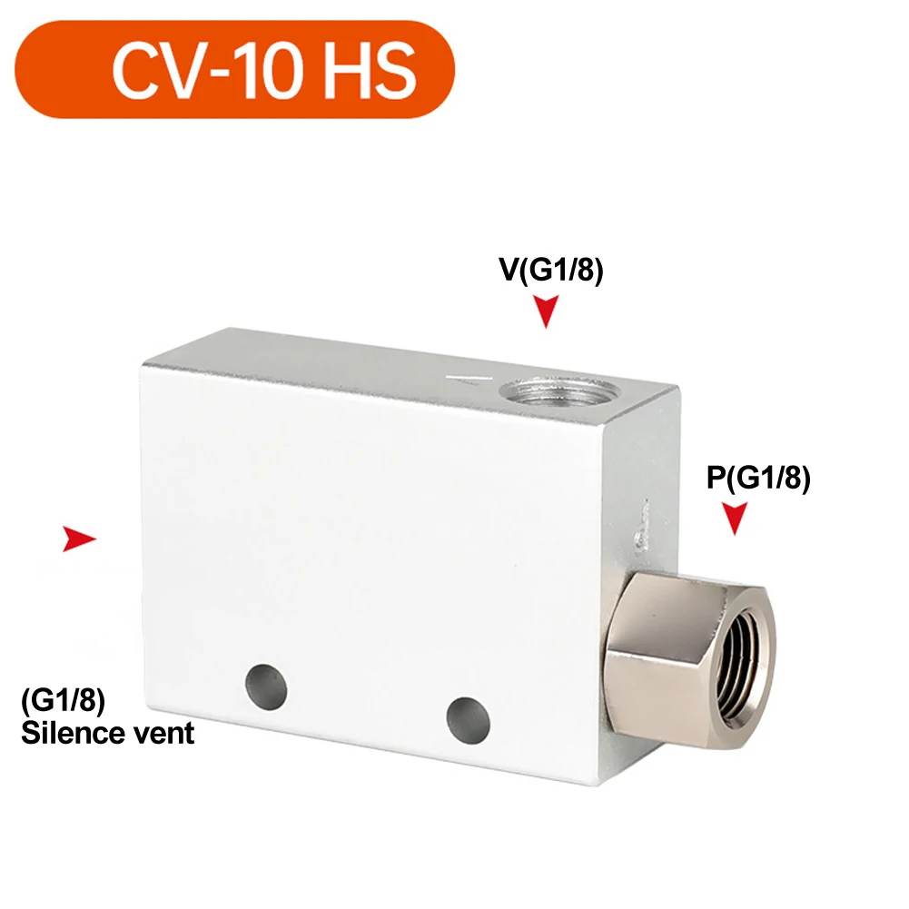 1pc Vacuum Generator Air Exhaust Ejector Pressure Pneumatic CV-10-25 Aluminum Alloy Control Valve Replacement Accessories