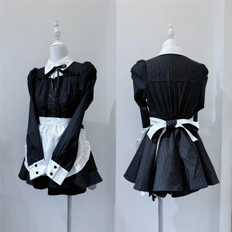 2025 الشتاء الذاتي دعم فستان السراويل خادمة الزي اليابانية Rojita نمط الحلو لطيف سليم صالح سراويل قصيرة قطعتين مجموعة #4