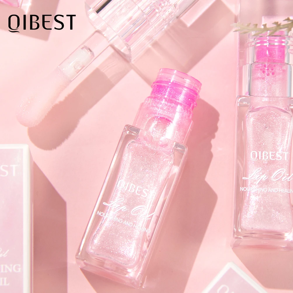 QIBEST-pintalabios líquido de larga duración para mujer, brillo de labios hidratante que cambia de Color y de temperatura, maquillaje brillante, novedad de 2024