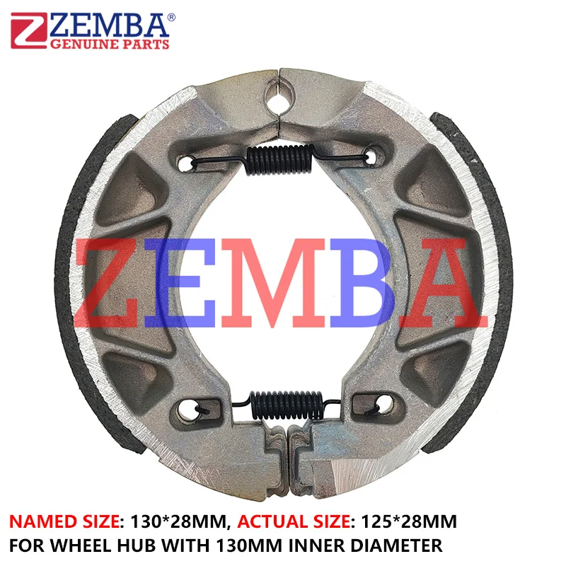 

BLACK SHEEL ASBESTOS FREE MOTORCYCLE BRAKE SHOE 130*28 FOR YAMAHA YBR125 FZ16 XTZ125 CRYPTON CYGNUS