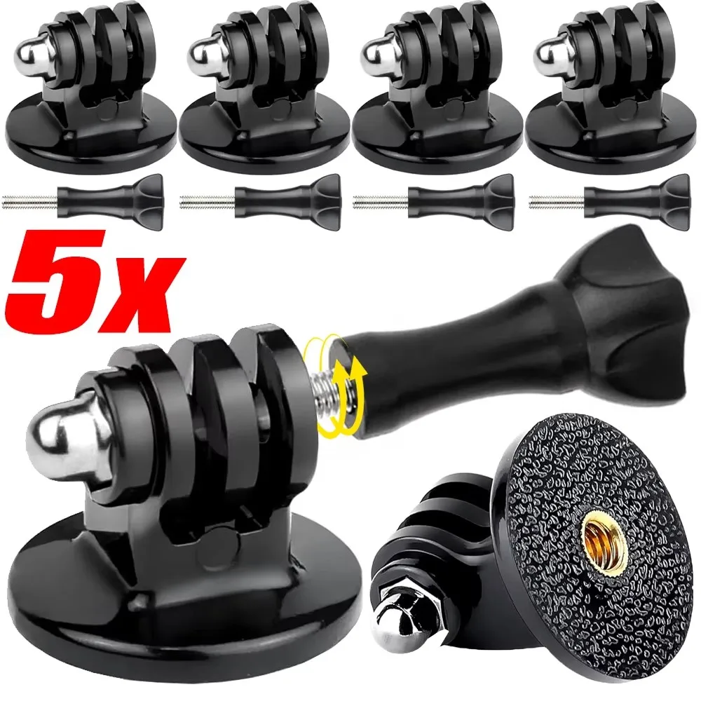 1-5Sets Action Camera Tripod Mount Adapter 1/4