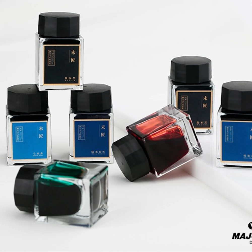 MAJOHN 20ml Glass Bottled Ink Fountain Pen Portable Pen Ink Quality Is Not Hurt Pen Ink Refill School Office Supplies Stationery