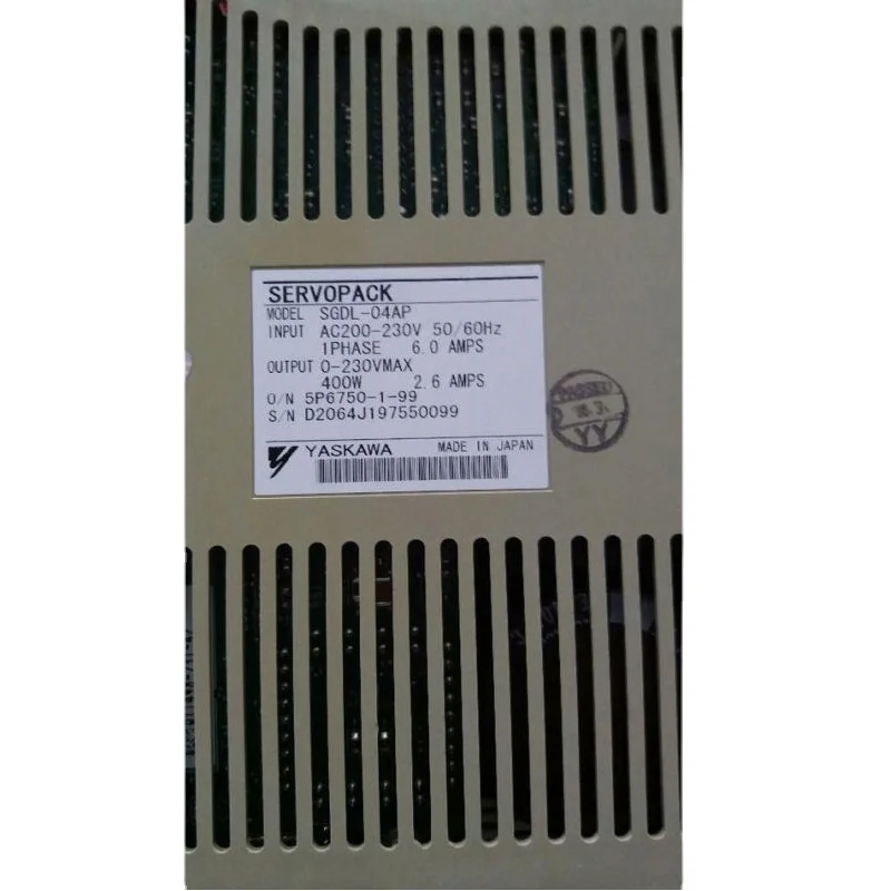 Best selling new and original geniune Yaskawa 400W SGDL-04AP Server Driver Warehouse Stock