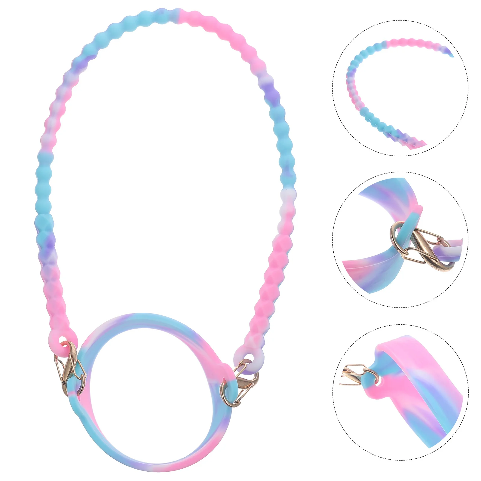 

2Pcs Water Bottle Strap Adjustable Silicone Ring Holder Wear-Resistant Bottle Carrier for Outdoor Sports School Work Portable