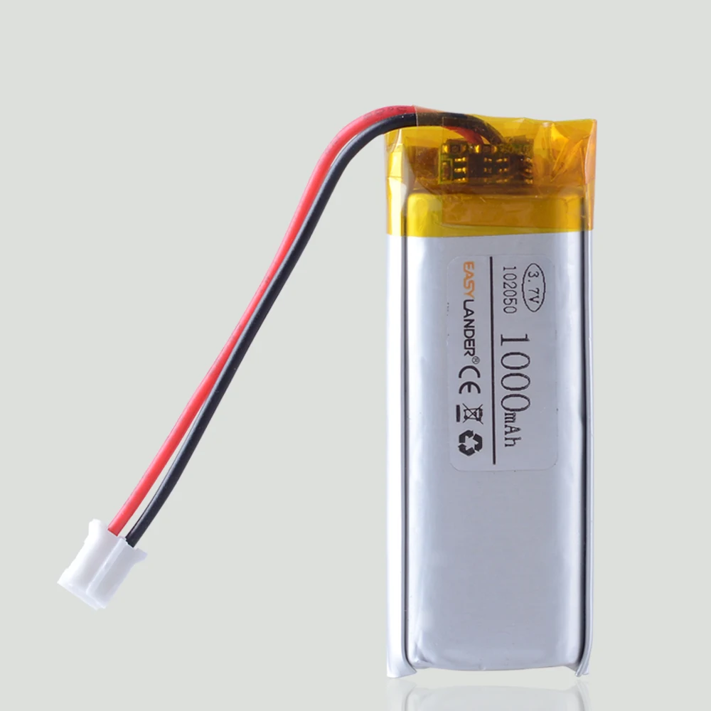 102050 3.7V 1000mAh Lithium li-Polymer Li-ion Battery