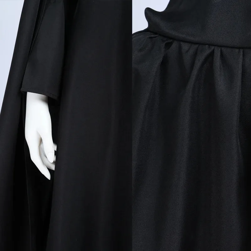 Black Rey Cosplay Adult Costume Full Set with Cloak and Dress Pants Wars Halloween Party Costumes for Woman eo]5