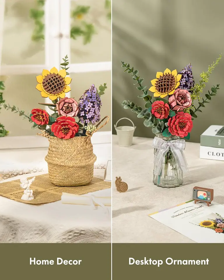 rowood Puzzle 3D DIY Fleur en Bois Fleurs Artificielles Maquette Kits à Assembler Kit Artisanat pour Adultes Décoration Maison Cadeau Cadeau Cadeau rowood Puzzle 3D DIY Fleur en Bois Fleurs Artificielles Maquette Kits à Assembler Kit Artisanat pour Adultes Décoration Maison Cadeau Cadeau Cadeau