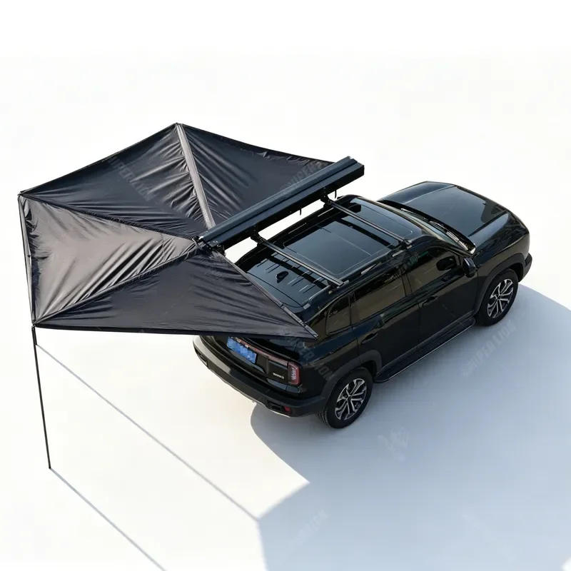 Ultralight Aluminum Shell 270 Awning | Camping Side Wall Tent for SUV/Truck Camper | Carbon Fiber Strut Oxford Cloth