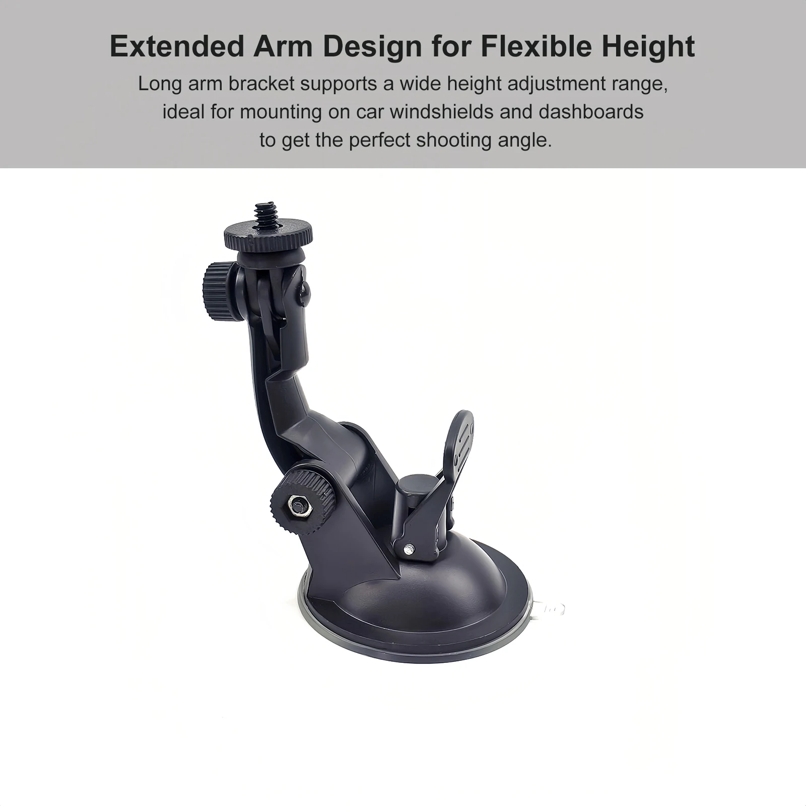 Adjustable Suction Cup Mount for GoPro Hero 13 12 11 10 9 8 7 6 5 4 3 Car Windshield Dash Cam Holder Action Camera Accessories