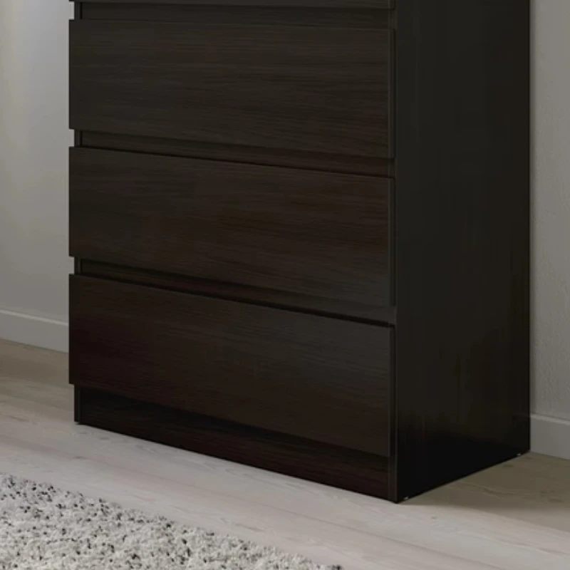 Lemari Laci Sederhana Modern Putih dan Hitam Loker Penyimpanan Kamar Tidur Loker Penyimpanan Rumah Kamar Tidur Furnitur Lemari Kabinet