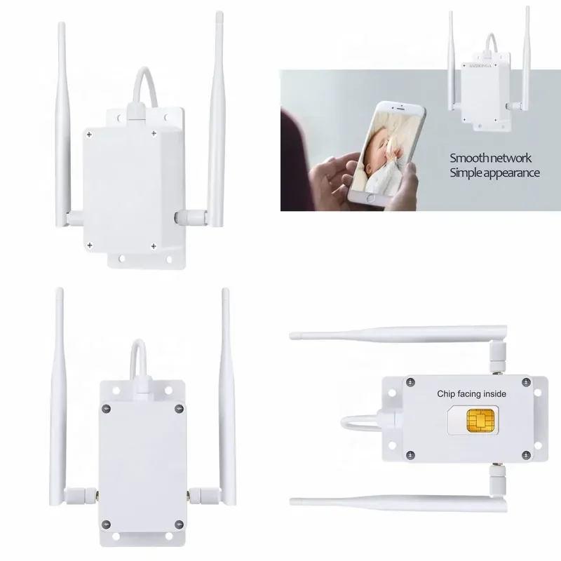 OpenWRT 4G LTE Router Card Slot Outdoor DC 12V 5DB High Power Antenna Firewall 1000Mbps Portable Dual-Band Long Range 4G