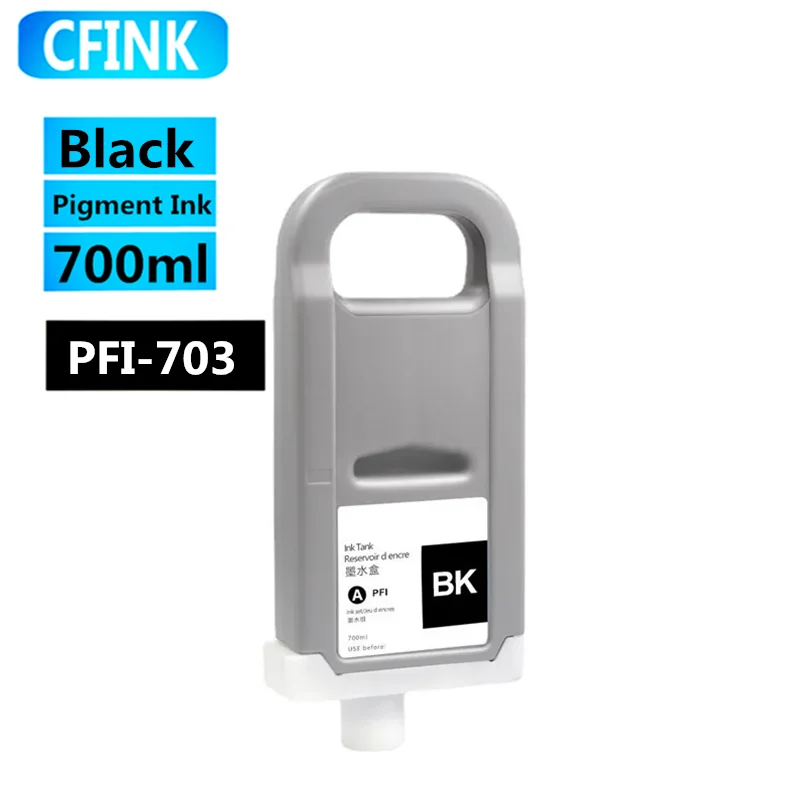 Imagem -02 - Cartucho de Tinta Compatível com Tinta Adequado para Canon Ipf 810 820 815 825 Cartucho de Tinta da Impressora 700ml Pfi703