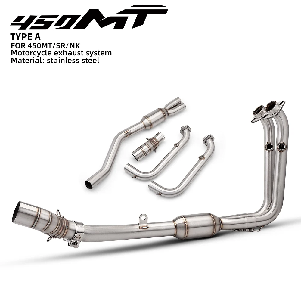 for-450mt-450sr-450nk-exhaust-system-exhaust-muffler-escape-modify-450mt-front-link-pipe