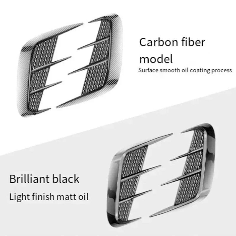 Car general fender decoration car sticker appearance sports fender side mark exterior decoration carbon fiber soft glue