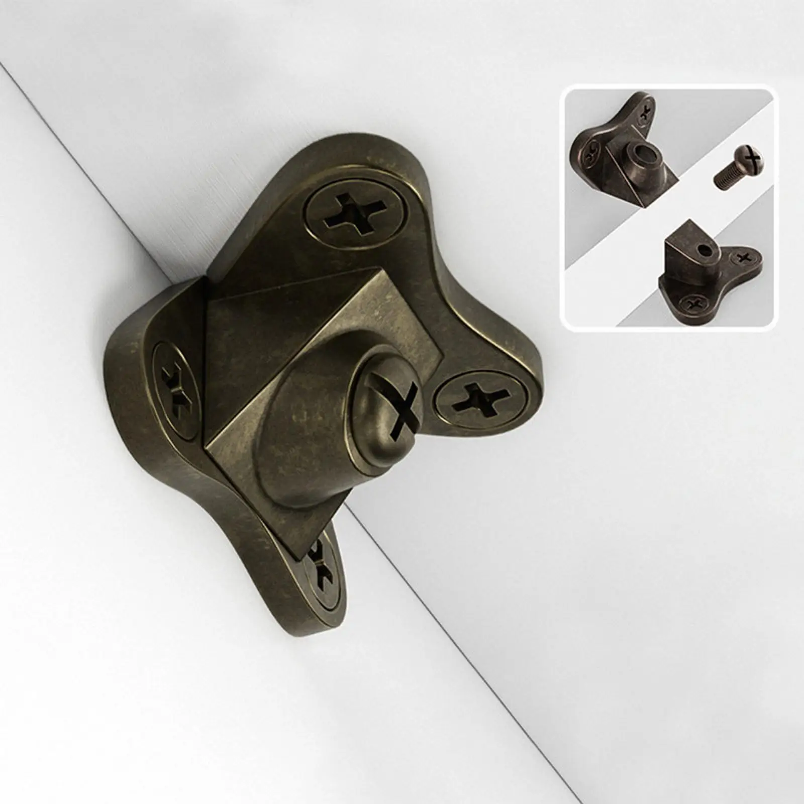 Detachable Butterfly Corner Code Bracket L Shaped Right Angle Support for Wood Bed Table Cabinets Drawers