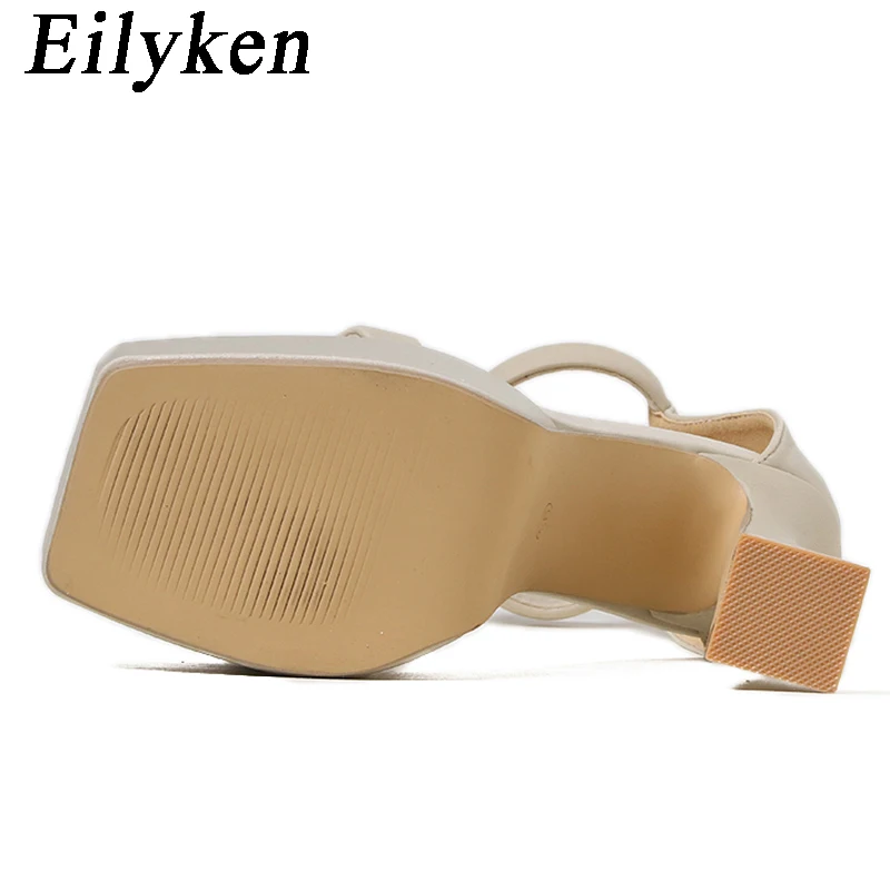 Eilyken 2024 New Thick Sole High Heels Women Sandals Summer Fashion Platform Zipper Modern Pole Dancing Pumps Shoes