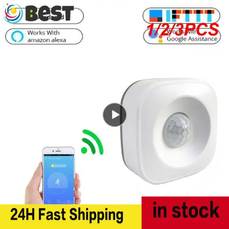 

1/2/3PCS Tuya WIFI Smart PIR Motion Sensor Detector Movement Sensor Smart Life APP Wireless Home Automation System Via Alexa