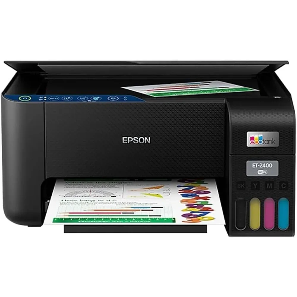 EcoTank ET-2400 Wireless Color All-in-One Cartridge-Free Supertank Printer with Scan and Copy – Easy, Everyday Home Printing