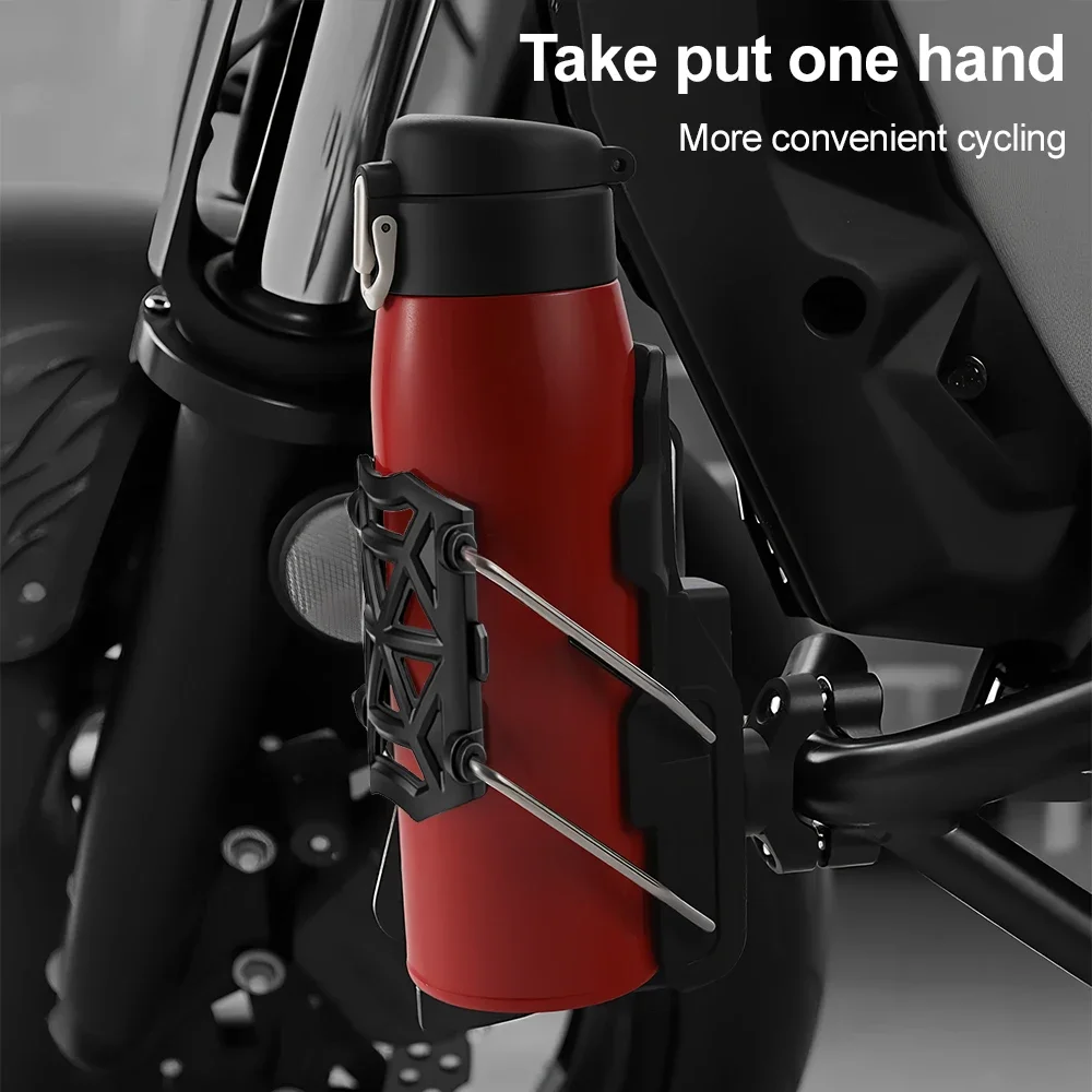 360° Rotation Bike Cup Holder Universal for MTB Road Cycling Motorcycle Motorbike Adjustable Handlebar Mount Water Bottle Cage image 2
