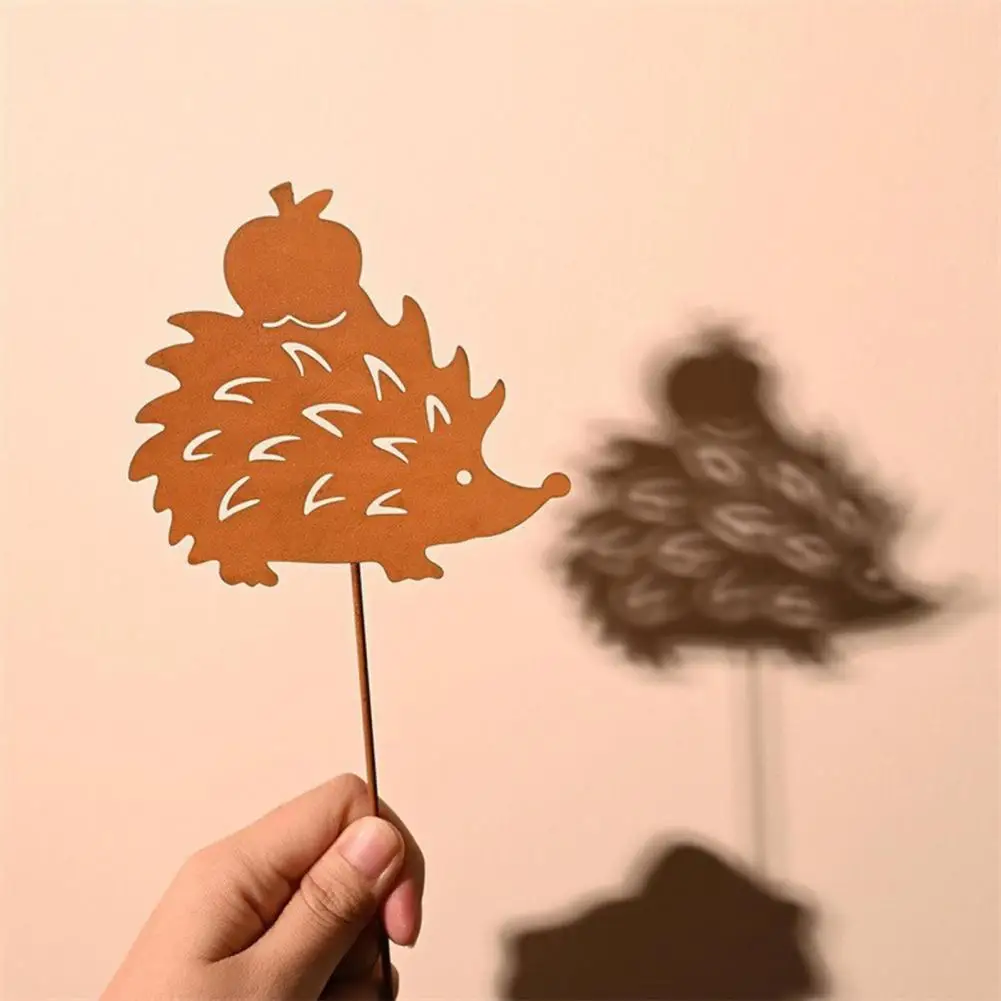 Stake Garden Decor Retro Design Plant Stake Iron Hedgehog Garden Stakes Silhouette Planter Inserts Owl Squirrel for Bonsai