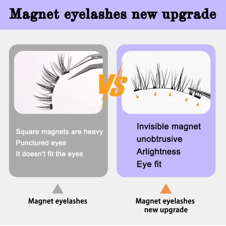 磁気吸引まつげナチュラルルック接着剤なしで素早く着用再利用可能な自己粘着つけまつげセット韓国メイクアップツール