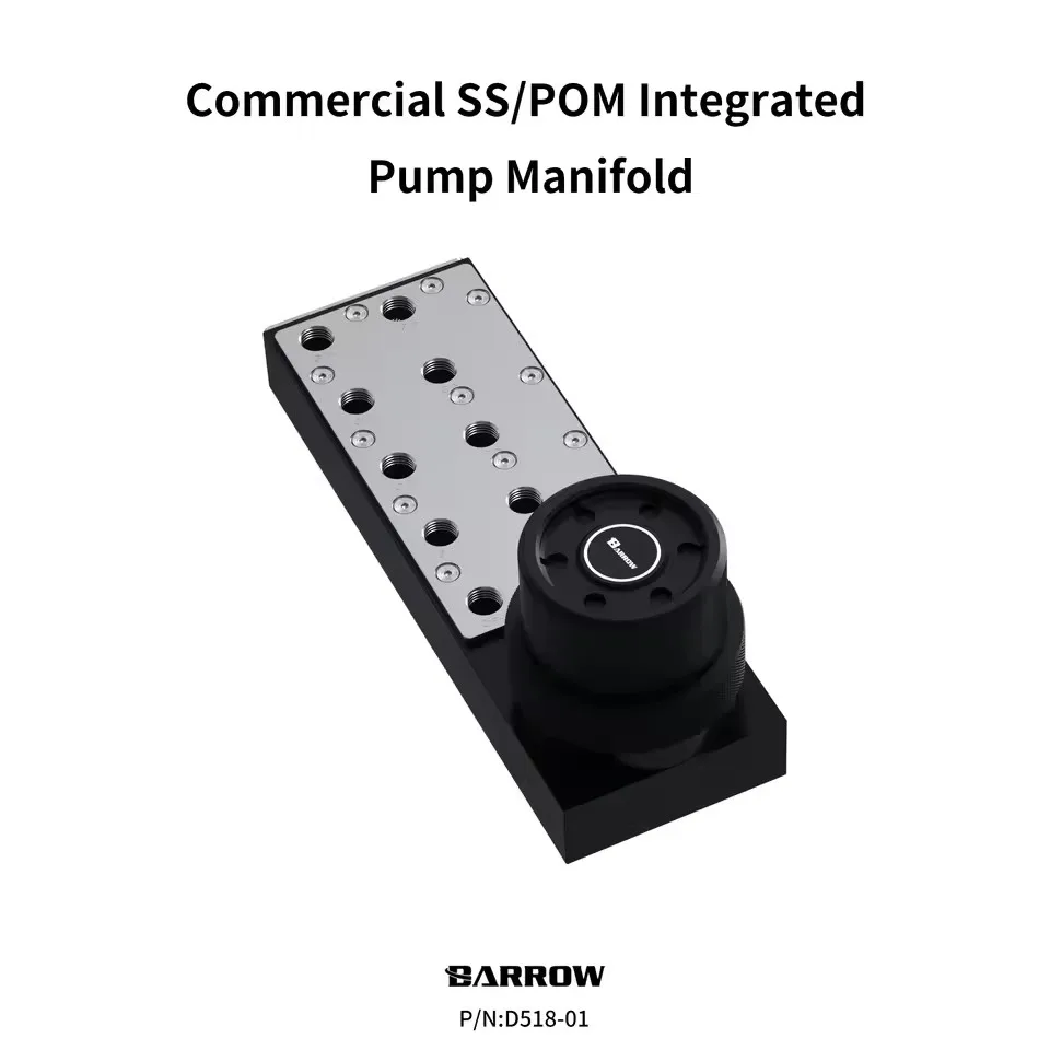 Barrow AIO Integrated Pump Manifold for Small Server & Multi-GPU Liquid Cooling System Construction