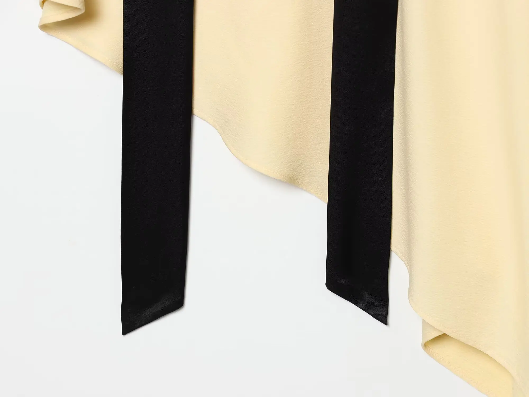 TFMLN Elegante Asymmetrische Blusen für Damen Pullover-Top 2026 Sommer Locker Sitzende Streetwear mit Schal Party-Mode Unregelmäßiges Oberteil – Detail 8