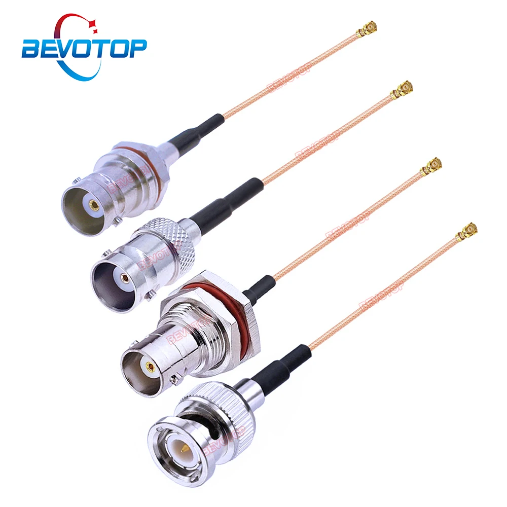 1PCS BNC to IPX Jumper BNC Male / Female to u.FL IPX-1 1st Generation RF1 Female Jack RG178 Pigtail Antenna Extension Cable