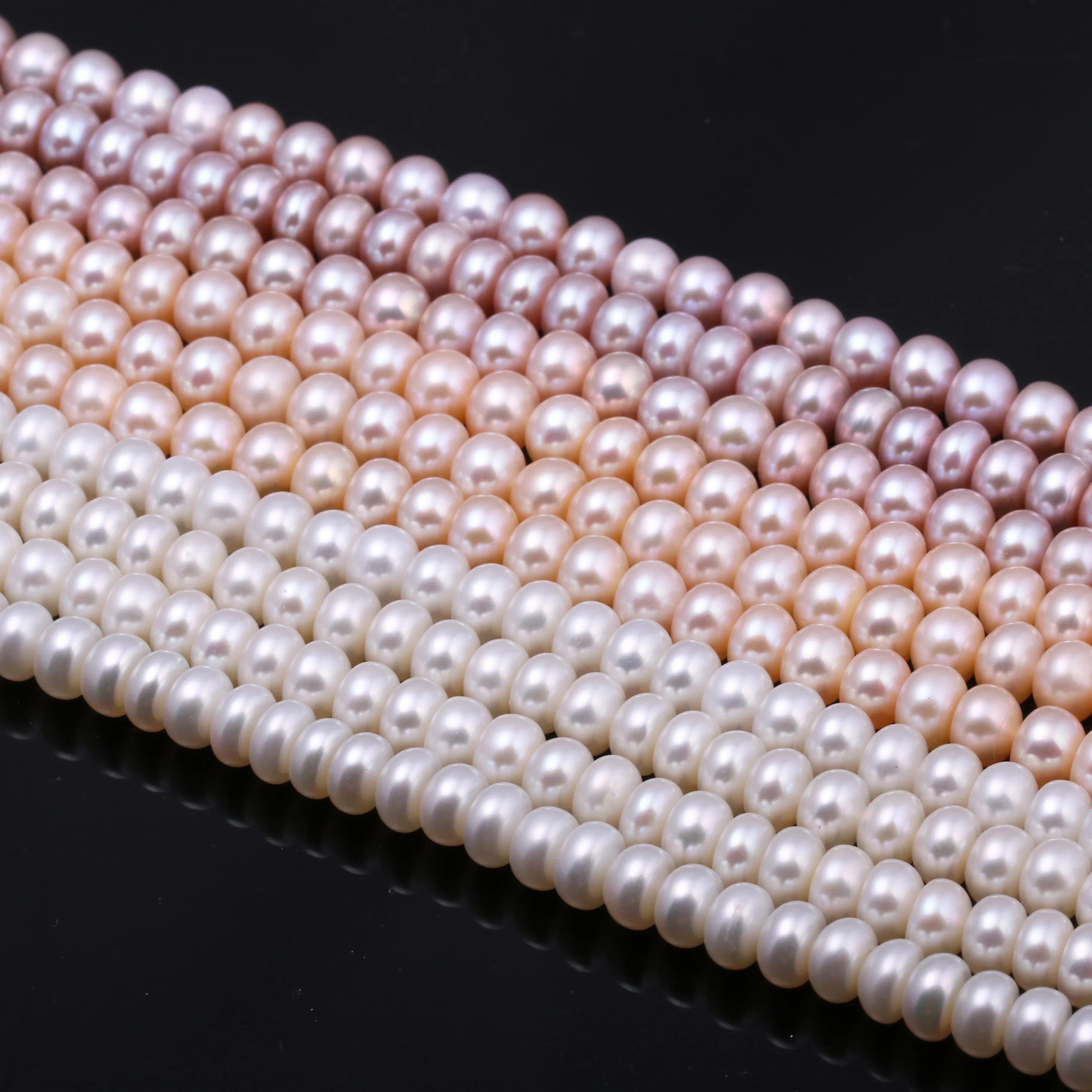 

AAA+ Natural Freshwater Pearls Beaded Round shape Punch Loose Spacer Beads For Jewelry Making DIY Bracelet Neckalce Accessories