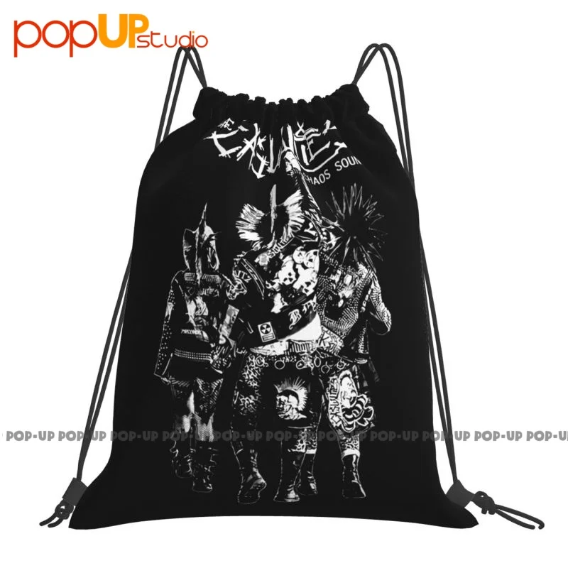 The Casualties Chaos Sound Nyc Hardcore Punk Rock Music Band Drawstring Bags Gym Bag Newest Beach Bag