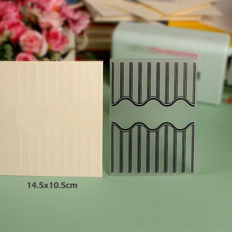 DUOFEN Crafts plastic embossing folder collection 4 paper flower mold Christmas Birthday fathers mothers day wedding collection