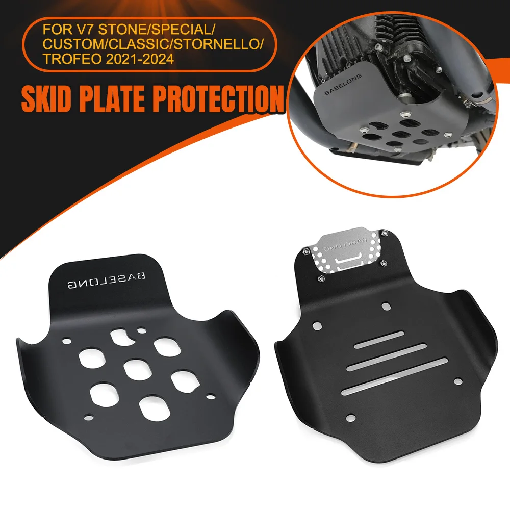 

For Moto Guzzi V7 Stone/Special/Custom/Classic/Stornello/Trofeo 2021-2024 Motorcycle Engine Bottom Cover Bumper Guard Skid Plate
