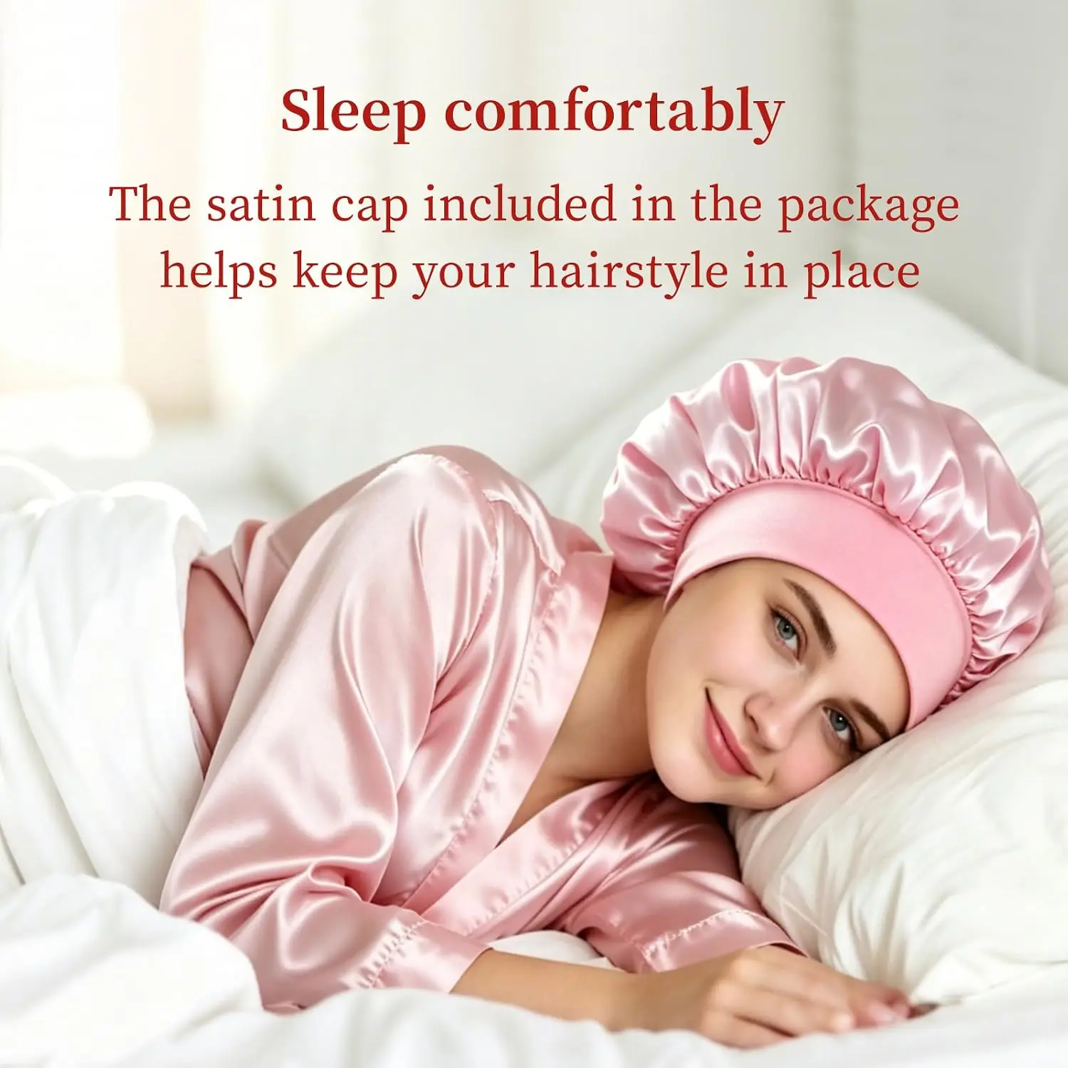 Heatless Hair Curler Set Satin Sleep Bonnet Spray 11Pcs/SetWater Air Cushion Hair Brush No Heat Curlers Sleeping Hair Wrap Cap Hair Styling Tools Kit