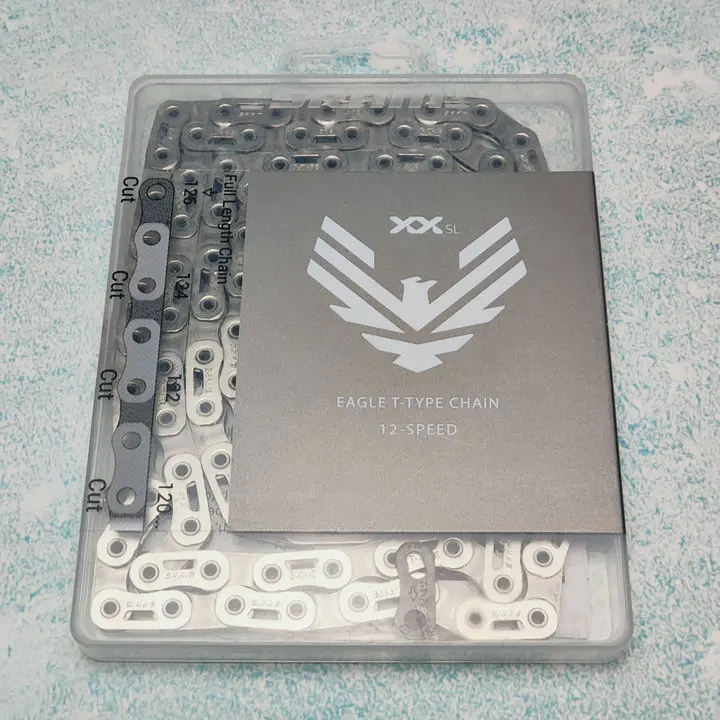 سلسلة SRAM XX SL Eagle Transmission Flattop (CN-TT-XXSL-A1)–126 وصلة، متوافقة مع X-SYNC 2، ومصممة لركوب الدراجات الجبلية العدوانية #2