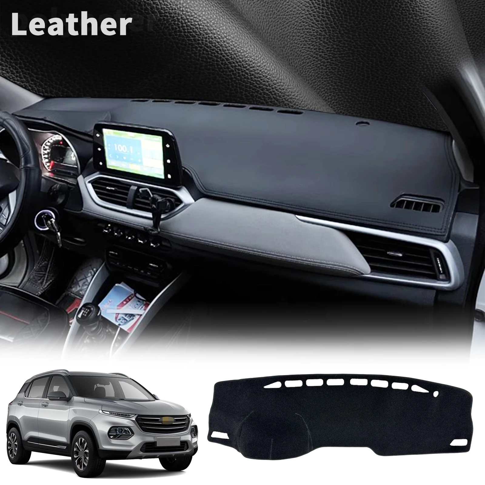 

Dashboard Pad Cover for Chevrolet Groove 2021-2023 for Baojun 510 2017-2023 Non-Slip Dash Mat Dashmat Sunshade Protective Carpet