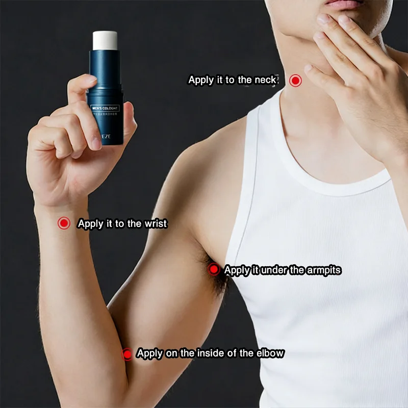 

Fanzhen Men's Solid Cologne - Light and Fresh Scent, All-Over Use, Portable Stick for On-the-Go Convenience